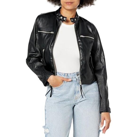 Blank NYC Jackets & Blazers - Blanknyc Women's Vegan Leather Moto Jacket Coat Size XS NWT